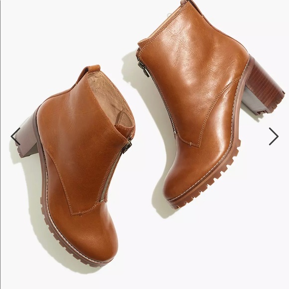 Madewell Shoes - NEW Madewell Women's The Alyce Zip-Front Lugsole Boot Size 8 NA976 Dried Maple